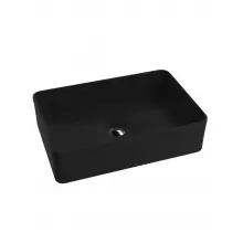 Umywalka nablatowa czarna Lavita Vesi Black 50x34cm